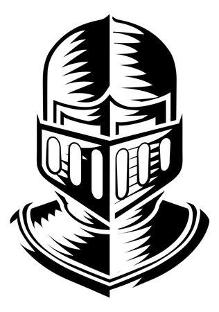 Knight Helmet Armor Helm Medieval Vintage Woodcutのイラスト素材