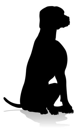 Dog Silhouette Pet Animalのイラスト素材