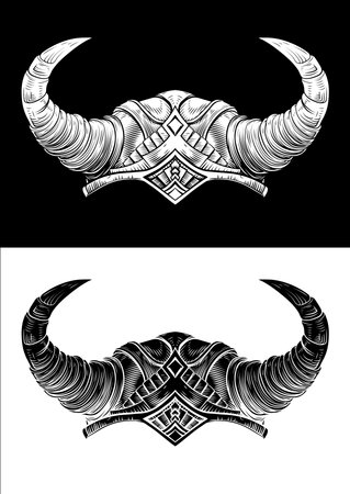 Viking Warrior Helmetのイラスト素材