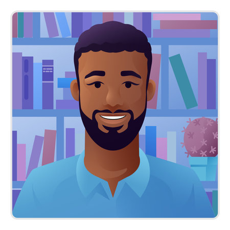 Man Profile Illustration Internet Call Avatarのイラスト素材