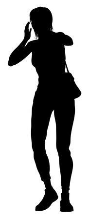Protest Rally March Shouting Silhouette Personのイラスト素材