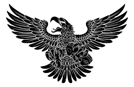Bald Eagle Hawk Gamer Video Game Controller Mascotのイラスト素材