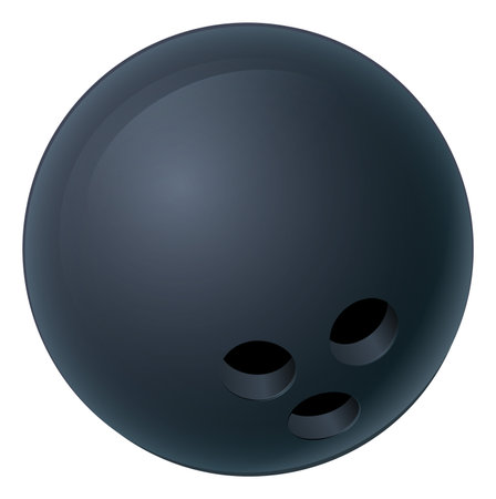 Bowling Ball Cartoon Sports Icon Illustrationのイラスト素材