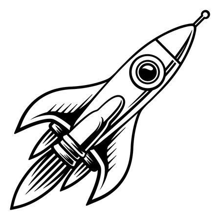 Rocket Space Ship Cartoon Spaceship Rocketshipのイラスト素材