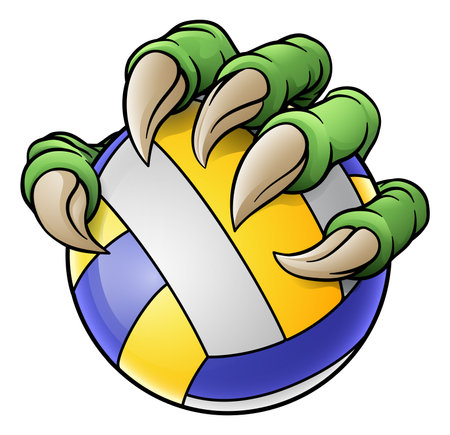 Claw Softball Baseball Ball Dragon Monster Handのイラスト素材