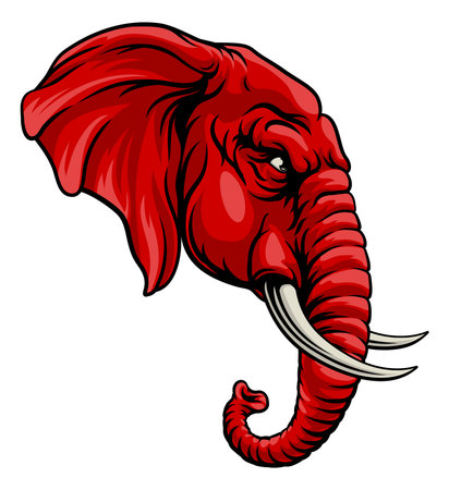 Republican Elephant Election Political Party Iconのイラスト素材