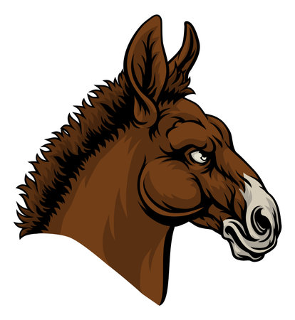 Democrat Donkey Election Political Party Politicsのイラスト素材