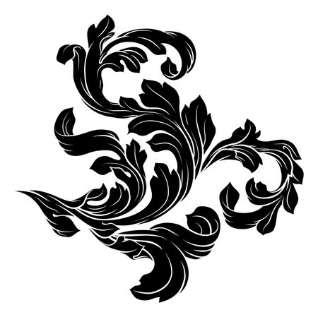 Filigree Crest Etching Coat of Arms Illustrationのイラスト素材