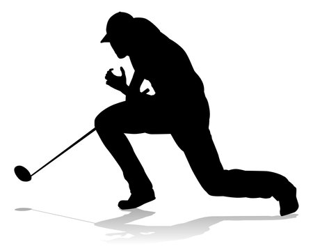 Golfer Golf Sports Person Silhouetteのイラスト素材
