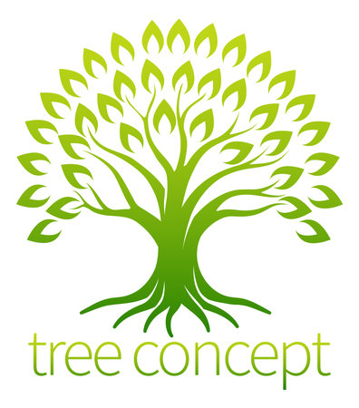 Tree Abstract Stylised Concept Design Iconのイラスト素材