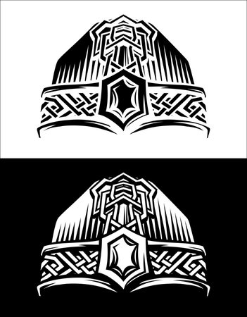 Viking Warrior Helmetのイラスト素材