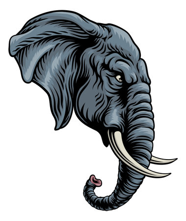 Republican Elephant Election Political Party Iconのイラスト素材