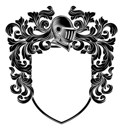Coat of Arms Crest Knight Medieval Shield Heraldryのイラスト素材