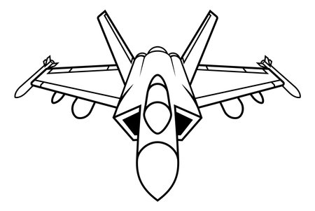 Fighter Jet Aeroplane Military Air Plane Aircraftのイラスト素材