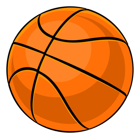 Basketball Ball Cartoon Sports Icon Illustrationのイラスト素材