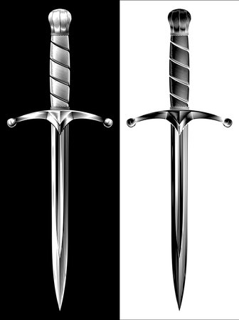 Dagger Medieval Knight Knife Sword Vintage Woodcutのイラスト素材