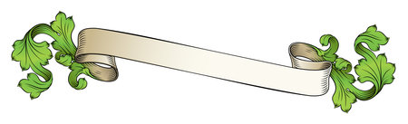 Scroll Crest Heraldic Filigree Pattern Motifのイラスト素材