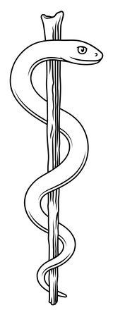 Rod Of Asclepius Doctor Caduceus Medical Symbolのイラスト素材