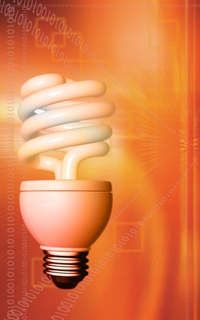 CFL lamp	の写真素材