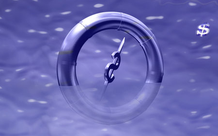 Dollar and ring background	 
