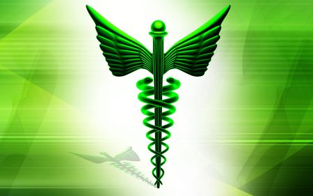 Digital illustration of Medical symbol in  colour background	の写真素材