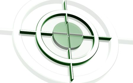 Digital illustration of Focus sign in isolated background	の写真素材