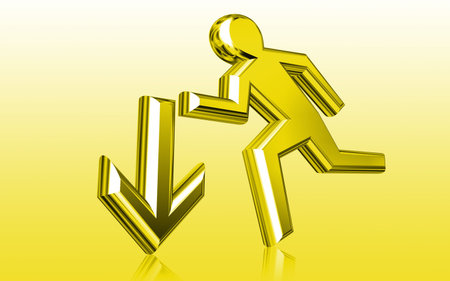 Digital illustration of travel  sign in colour background	の写真素材