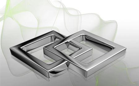 Digital illustration of a symbol in isolated background	の写真素材