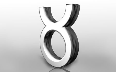 Digital illustration of Zodiac symbol in isolated background	の写真素材