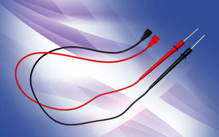 Digital illustration of cable in colour background