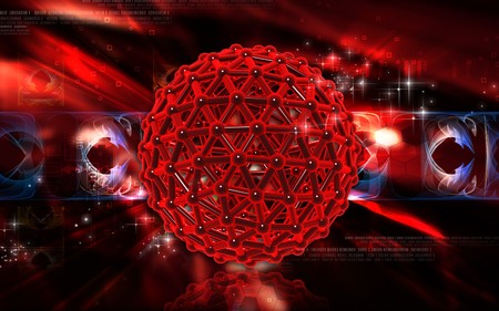 Digital illustration of gene in colour background 	の写真素材