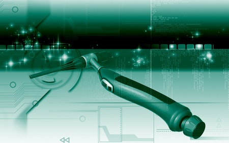 Digital illustration of weld craft in colour background	の写真素材
