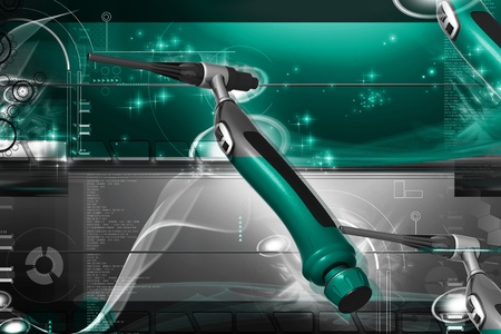 Digital illustration of weld craft in colour background	の写真素材