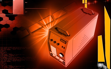 Digital illustration of inverter in colour background	の写真素材