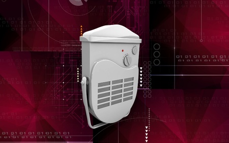 Digital illustration of bathroom fan heater in colour background の写真素材