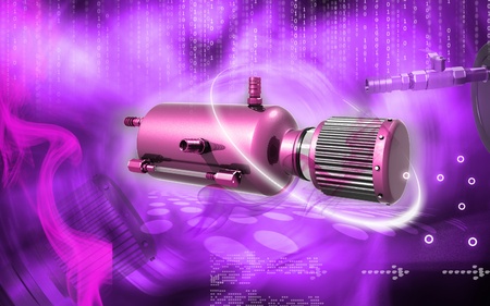 Digital illustration of Catch can in colour background	の写真素材