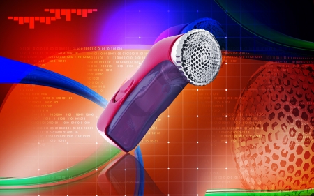 Digital illustration of Lint remover  in colour  backgroud	の写真素材
