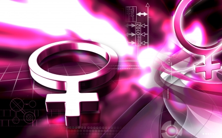 Digital illustration of  planet symbol in colour background	の写真素材