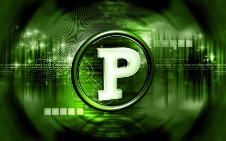 Digital illustration of parking  sign  in isolated background	の写真素材