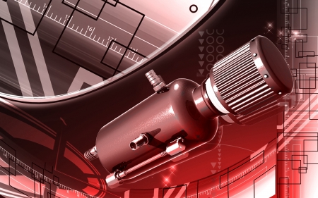 Digital illustration of Catch can in colour background	の写真素材