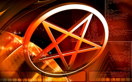Digital footage of a Religious Symbol in colour background の写真素材