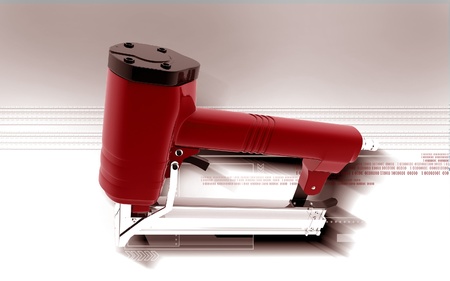 Digital illustration of n colour Air stapler backgroud	の写真素材