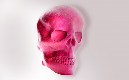 Digital illustration of  Human skull  in  colour background	の写真素材