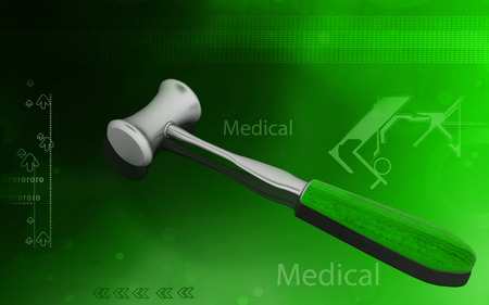 Digital illustration of Surgical Hammer in colour backgroundの写真素材