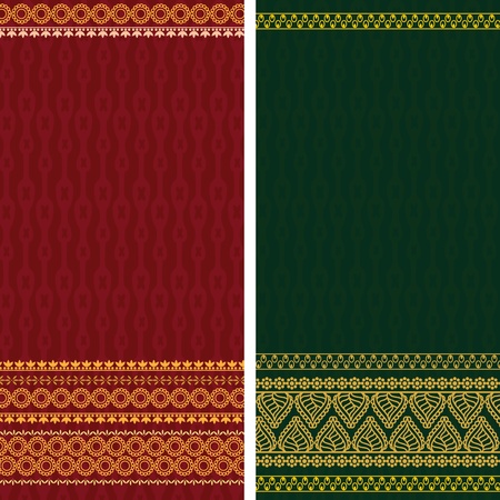 Sari Design, very elaborate and easily editableのイラスト素材