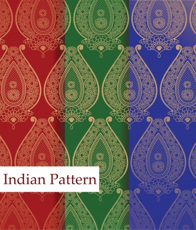 Indian Pattern - Detailed and easily editableのイラスト素材