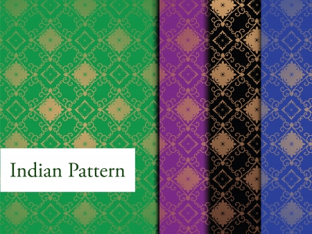 Indian Pattern - Detailed and easily editableのイラスト素材