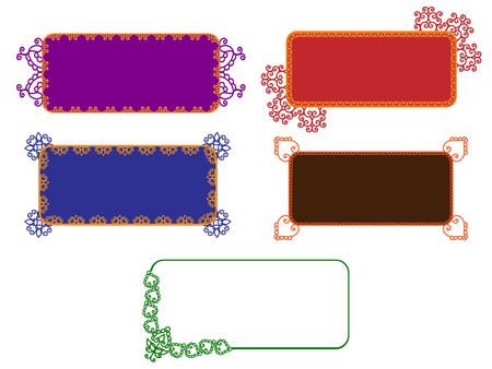 Henna Framesのイラスト素材