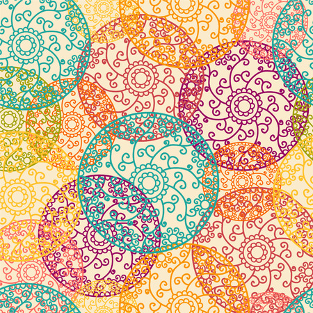 Indian Pattern - Detailed and easily editableのイラスト素材