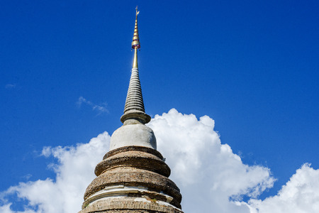 Pagoda on blue skyの写真素材